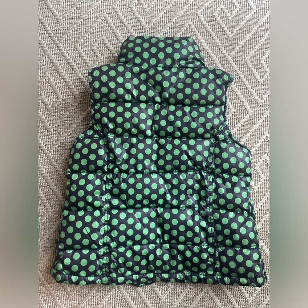 GAP Kids Navy and Green Polka Dot Girls Vest - Picture 2 of 4